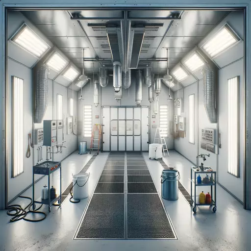 Inside An Industrial Coatings Booth