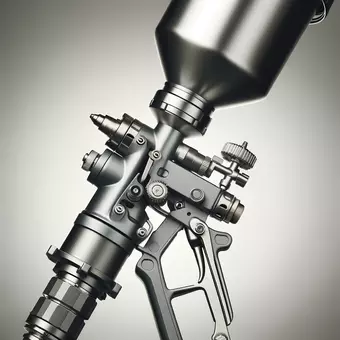 Powder Being Applied With A Powder-Gun