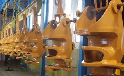 Parts Being Powder Coated